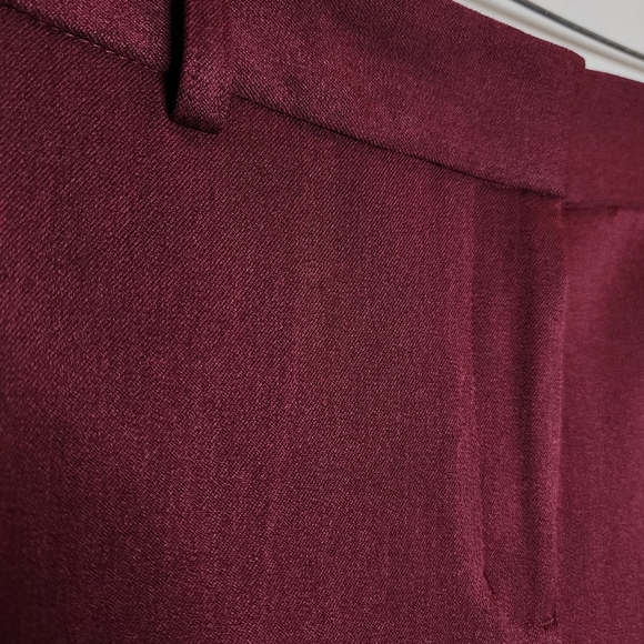 NWT Express Columnist Barely Boot Maroon Trousers Women's Size 10 Dress Pant - Picture 8 of 16